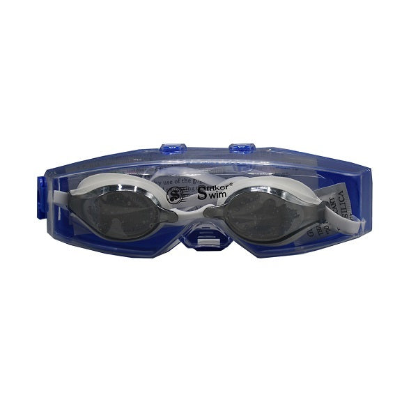 SWIM GOGGLE WITH NOSE CLIP MIRROR LENS