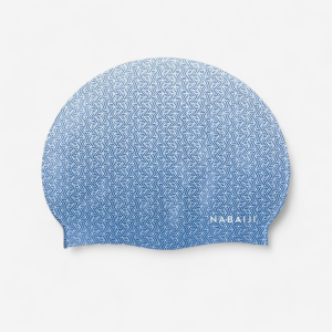 SWIM CAP DOTED SILICON WHT,BLK,PNK, SKY BLUE