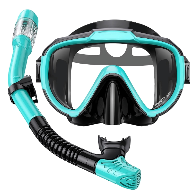 DIVING SET TEMPERED GLASS MASK & SNORKEL