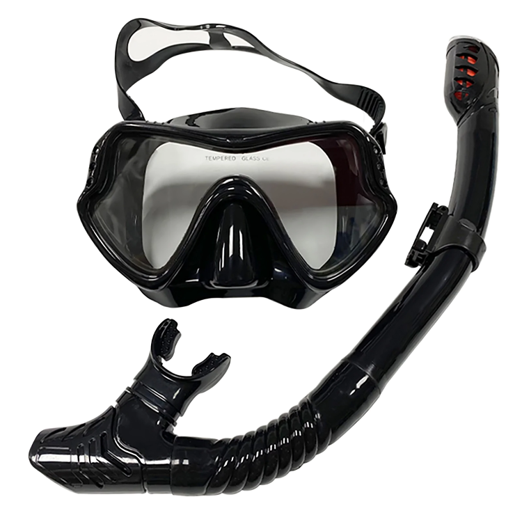 DIVING SET TEMPERED GLASS MASK & SNORKEL